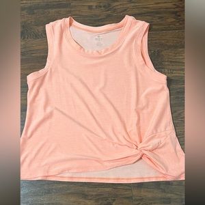 Peach color athletic tank top